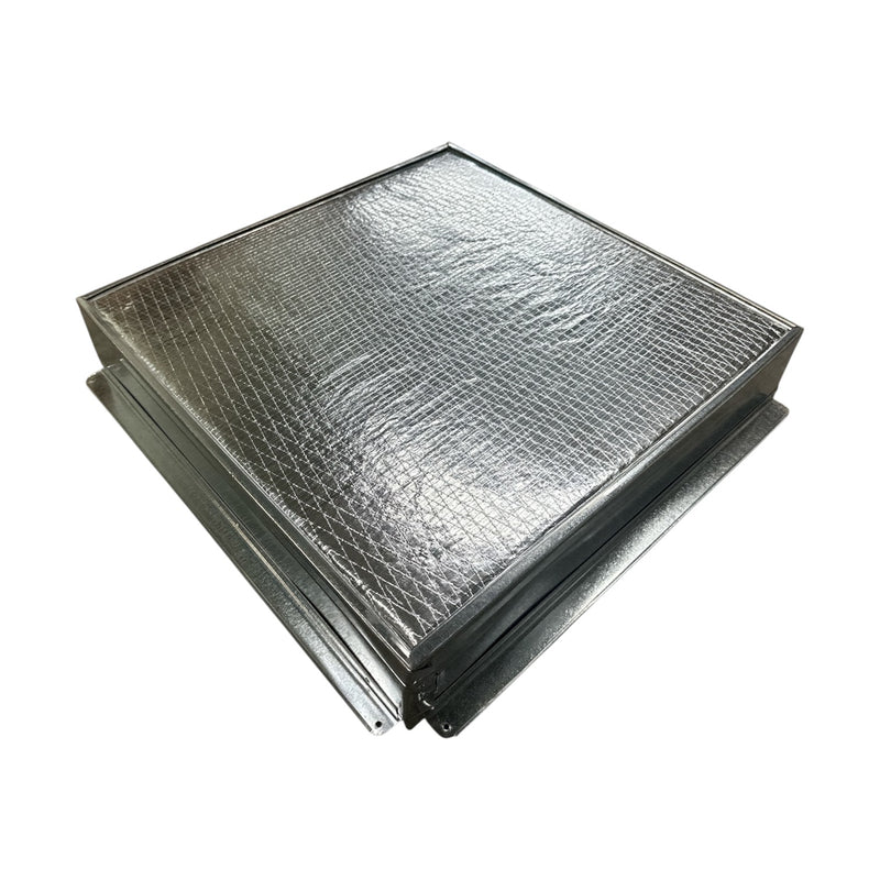 20X20 Insulated Return Air Boot Box R6 4" Tall