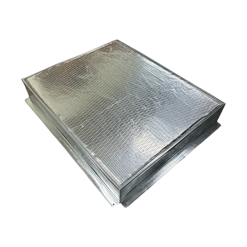 20X25 Insulated Return Air Boot Box R6 4" Tall