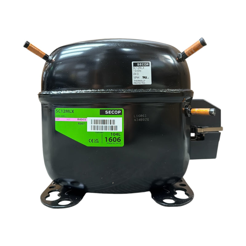 SC12MLX Secop Compressor 115V 60HZ R404A 3/4 HP