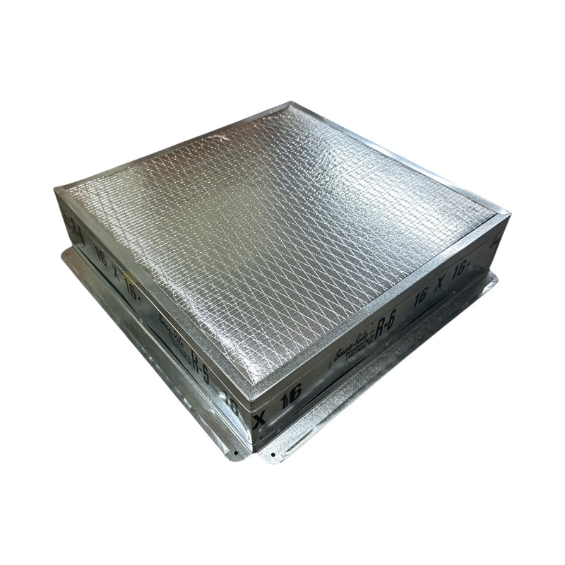 16X16 Insulated Return Air Boot Box R6 4" Tall