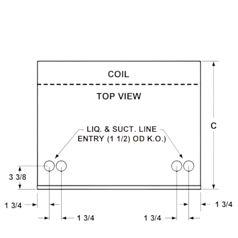 24WCX12-AB 2 Ton Thru-the-Wall First Company Split Air Conditioner Condensing Unit