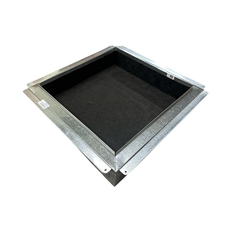 18X18 Insulated Return Air Boot Box R6 4" Tall