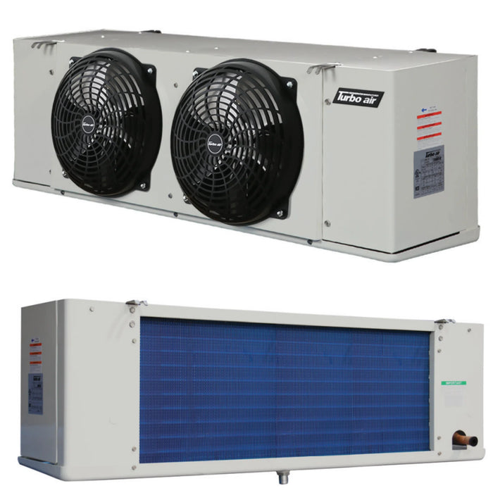LED081BEOM Turbo Air 8,100 BTU Freezer Evaporator Low Profile Unit, Electric Defrost w/ EC Motor