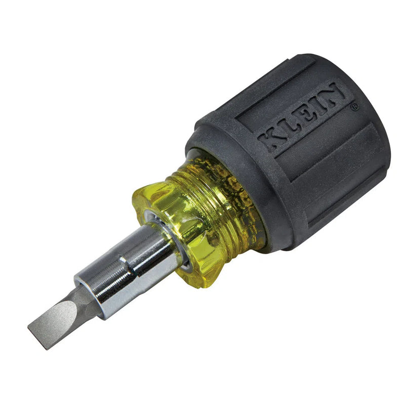 Klein Tools 32561 Multi-Bit Screwdriver Nut Driver 6 in 1 Stubby Ph Sl Bits
