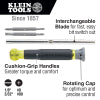 Klein Tool 32581 Multi-Bit Electronics Screwdriver 4 in 1 Phillips Slotted Bits