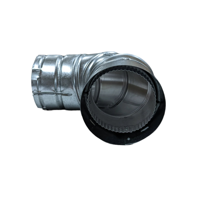 90 Degree Double Wall Type B Gas Vent 4"