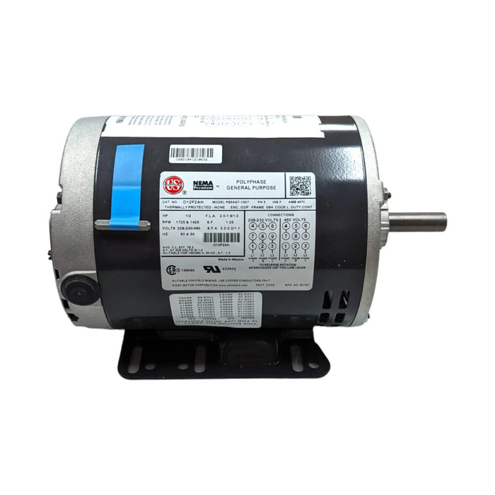 P63AGT-1307 US Motors General Purpose Polyphase 1/2 HP 1725 RPM — NWF ...