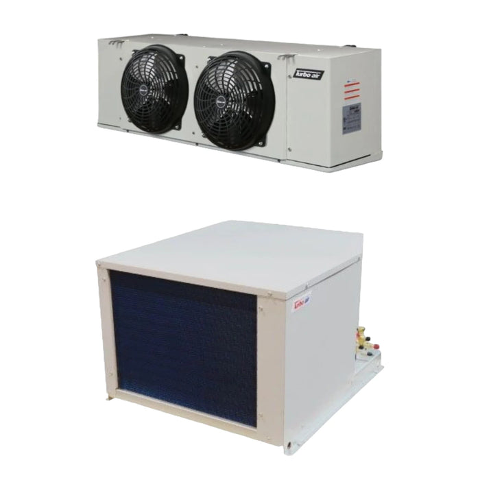 Turbo Air 3/4 HP Medium Temp Cooler Condensing Unit and Evaporator R-404A 1 Phase 208/230v