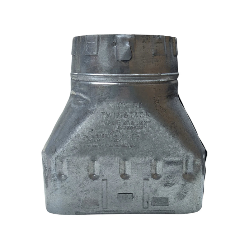 Type B Double Wall Adapter Oval to Round 4"