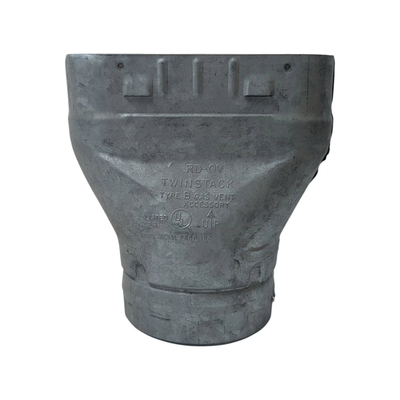 Type B Double Wall Adapter Round to Oval 4"