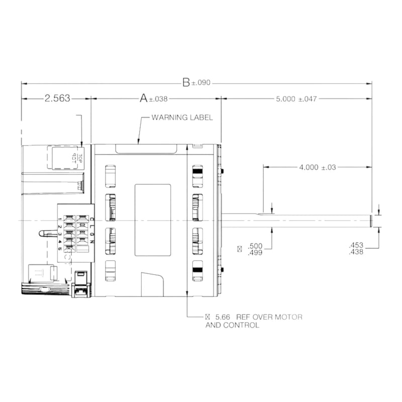M55PWTZG-0094 US Motors Rescue EZ13™ Blower Motor, X-13 ECM, Variable Speed 1/2-1/3 HP