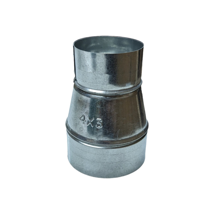 Single Wall Reducer 4" to 3"