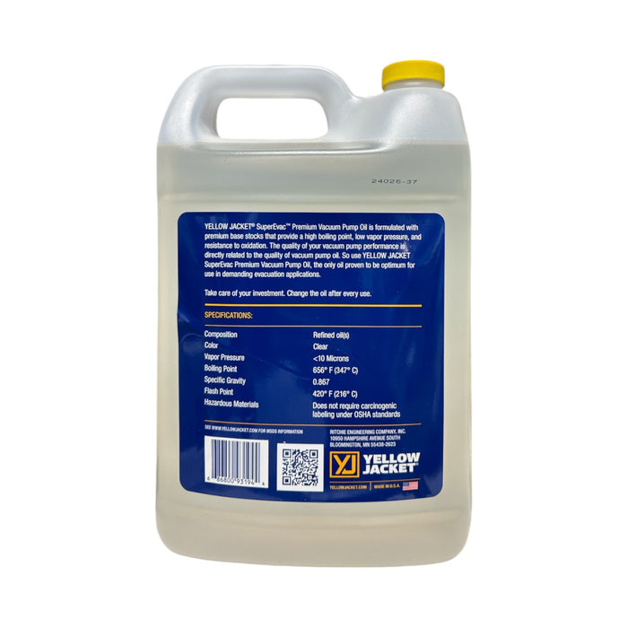 93194 Yellow Jacket SuperEvac Premium Vacuum Pump Oil 1 Gallon