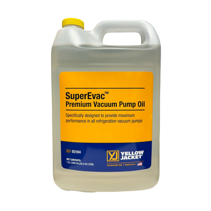 93194 Yellow Jacket SuperEvac Premium Vacuum Pump Oil 1 Gallon