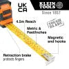 Klein Tools 9375 Tape Measure 7.5 Meter Magnetic Double Hook