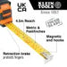 Klein Tools 9375 Tape Measure 7.5 Meter Magnetic Double Hook