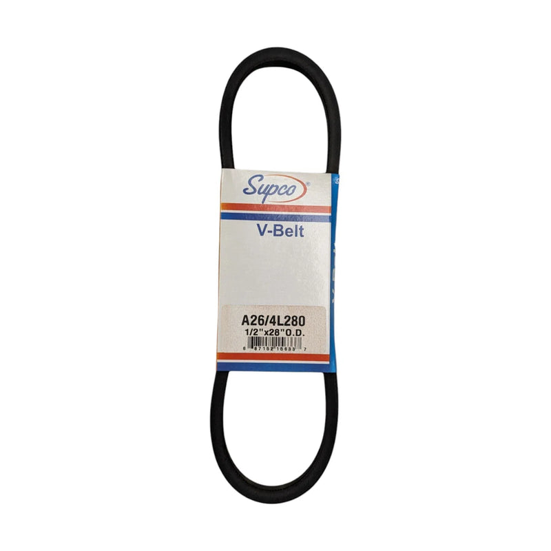 A26/4L280 Supco V-Belt 1/2"x28" O.D.