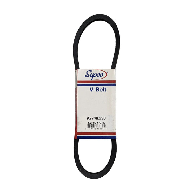 A27/4L290 Supco V-Belt 1/2"x29" O.D.