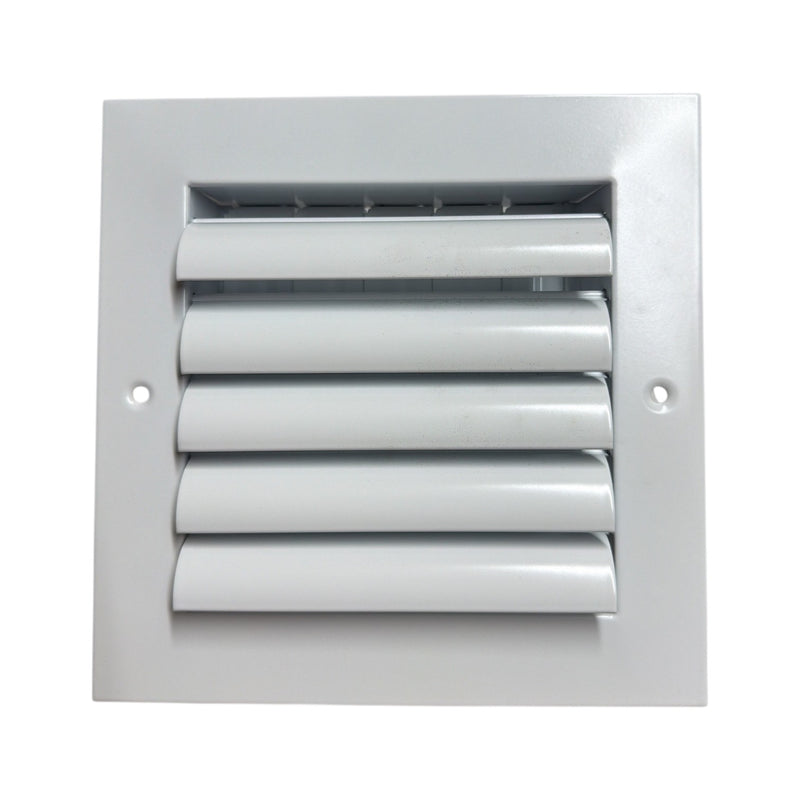 TRUaire A301HM 6" x 6" 1 Way White Aluminum Adjustable Curved Blade Wall Ceiling Register