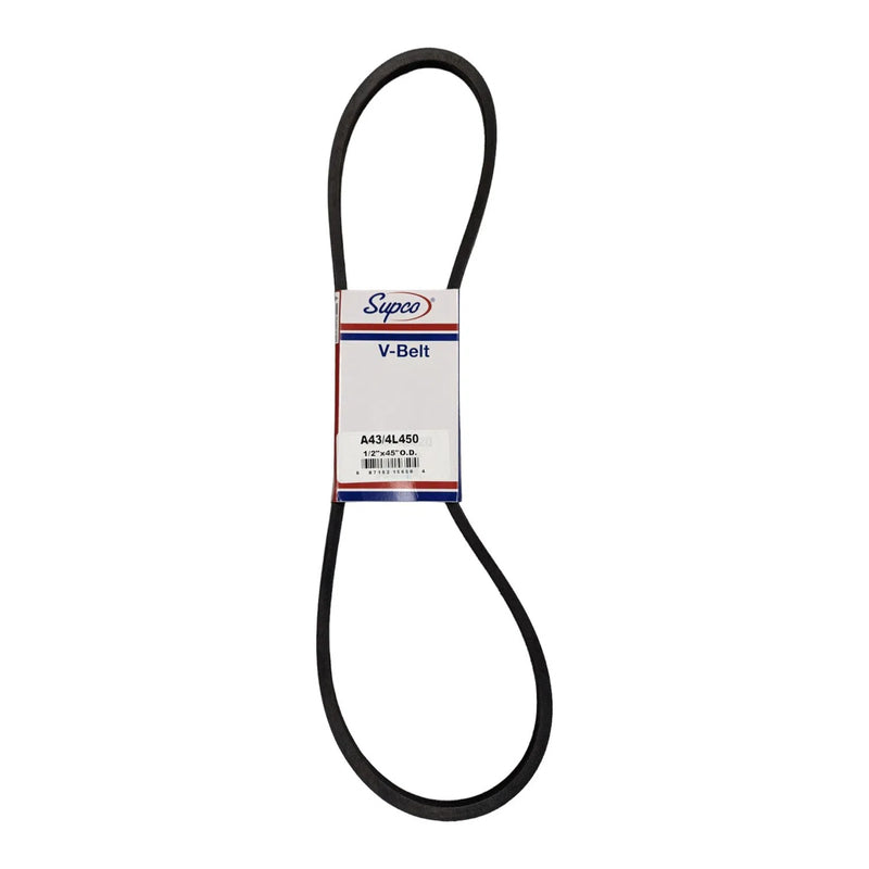 A43/4L450 Supco V-Belt 1/2"x45" O.D.