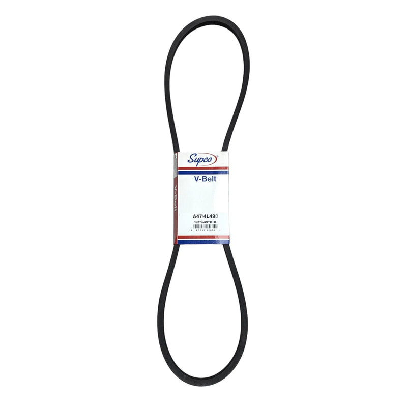 A47/4L490 Supco V-Belt 1/2"x49" O.D.