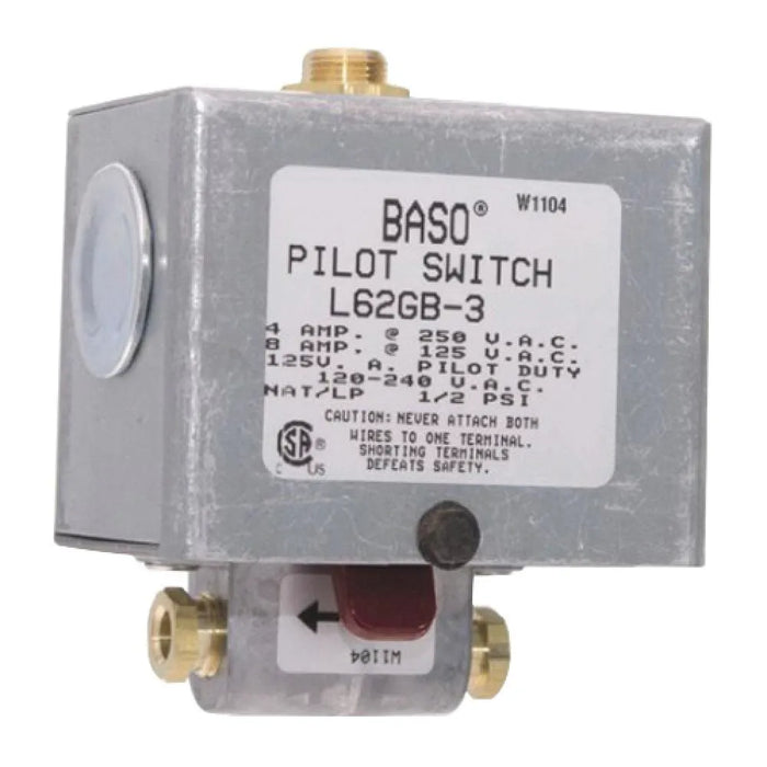 L62GB-3 BASO Manual Reset Pilot Switch