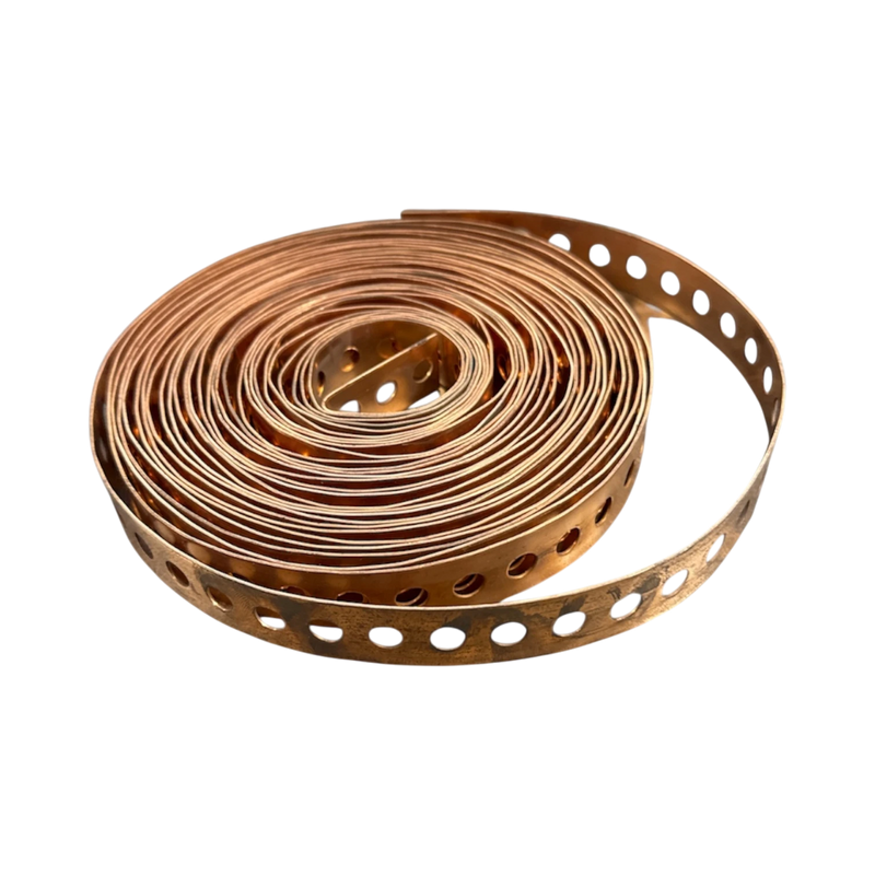 Copper Tube Strap Perforated 25FT