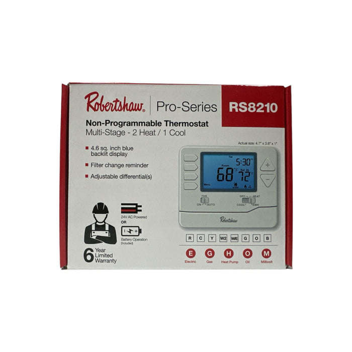 RS8210 Pro-Series Non-Programmable Wall Thermostat