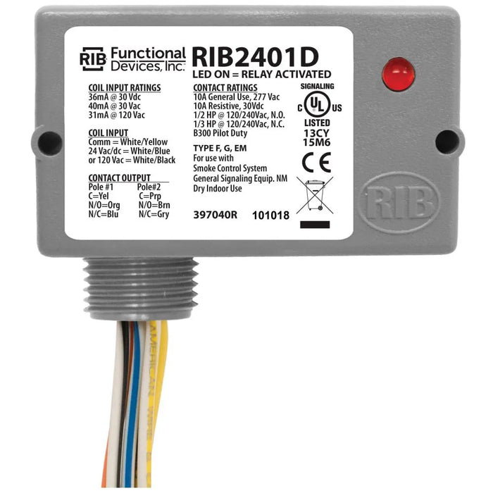 RIB2401D RIB Enclosed Pilot Control Relay