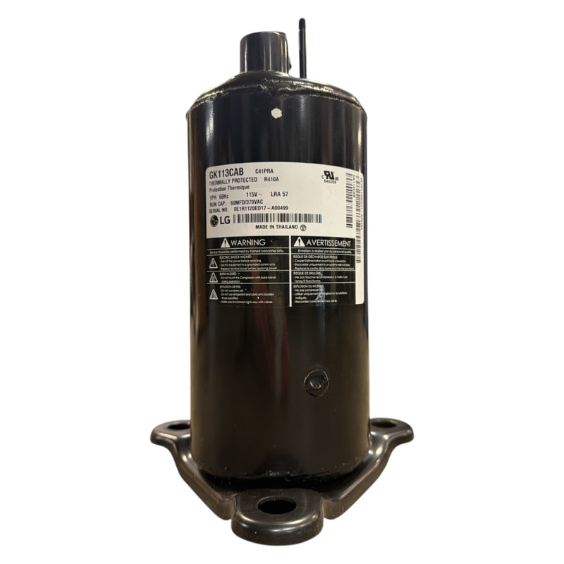LG GK113CAB 12,000 BTU Rotary Compressor 115V R410A