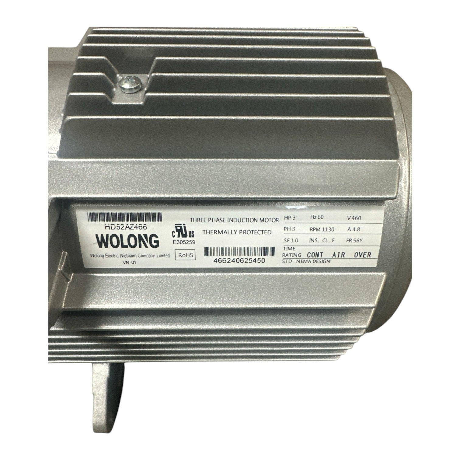 HD58CH460 Carrier OEM Commercial Condenser Motor 3 HP 460v — NWF