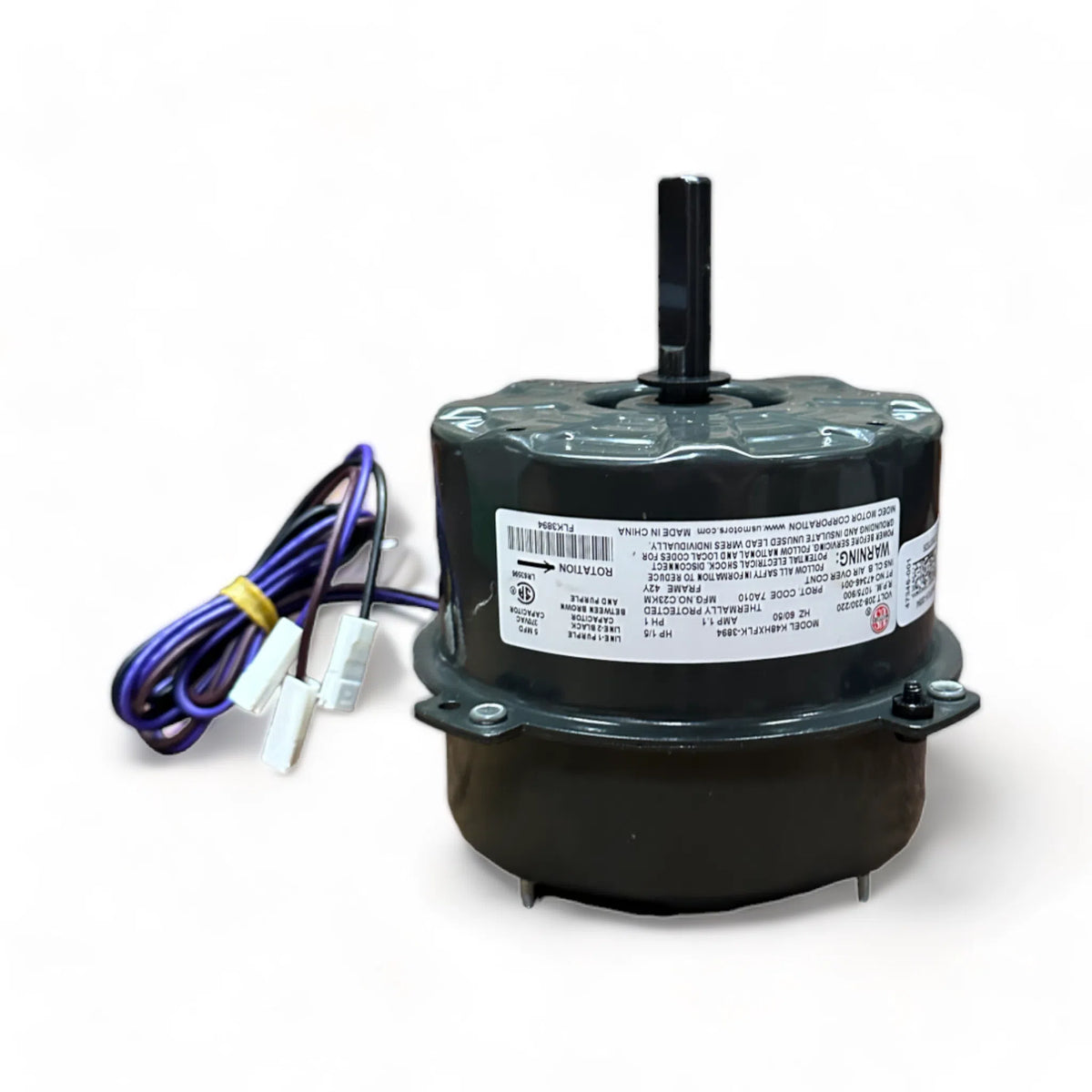 ２９３ 47346-001 Lennox OEM Condenser Fan Motor 1/5 HP — NWF Supply