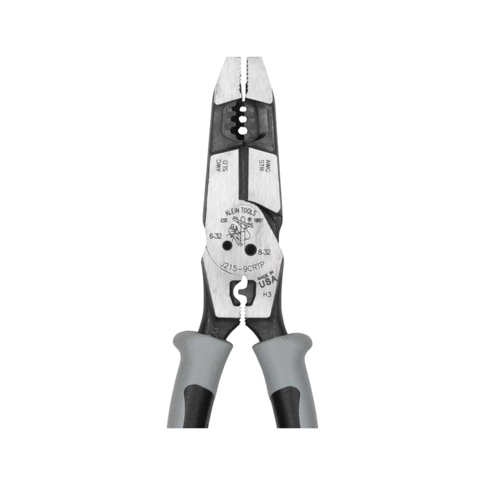 Hybrid Pliers with Crimper, Fish Tape Puller and Wire Stripper