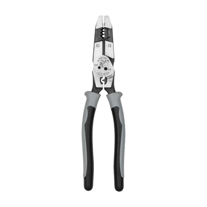 Hybrid Pliers with Crimper, Fish Tape Puller and Wire Stripper