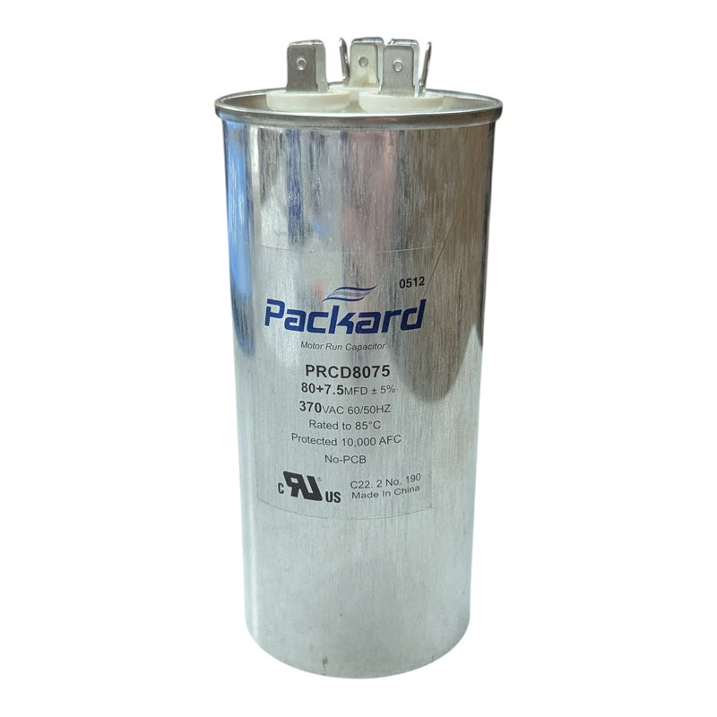 PRCD8075 Packard Capacitor 80+7.5 MFD 370 VAC