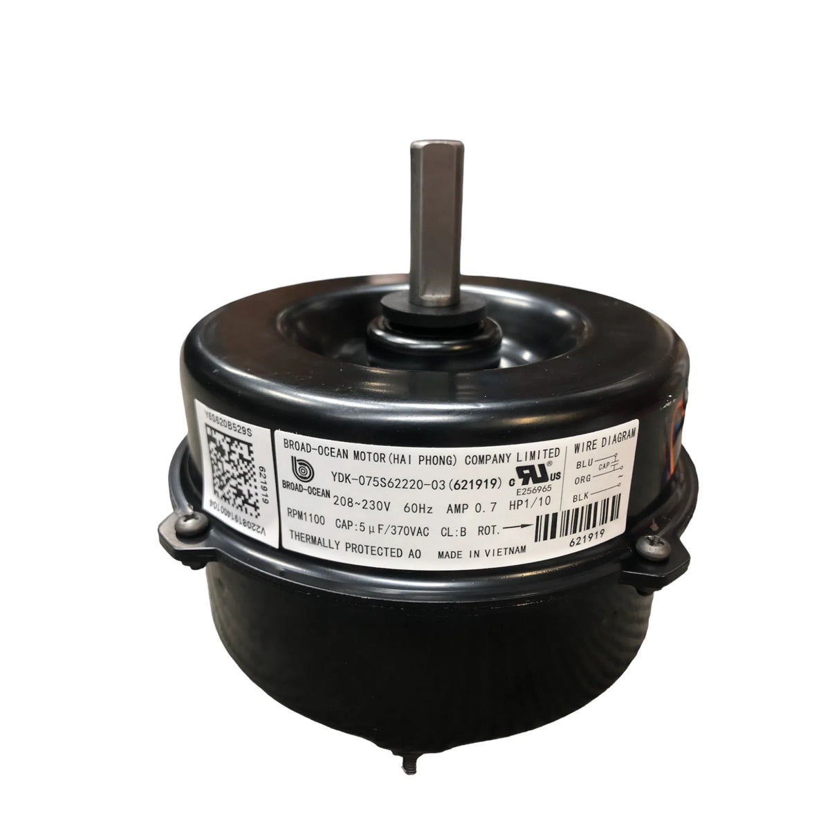 621919 Frigidaire Nordyne Air Conditioner Fan Motor 1/10 HP — NWF 