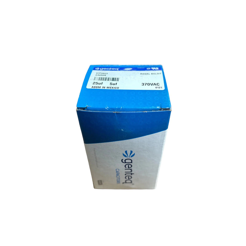 C3255R Genteq Dual Round Capacitor 370v 25+5MFD