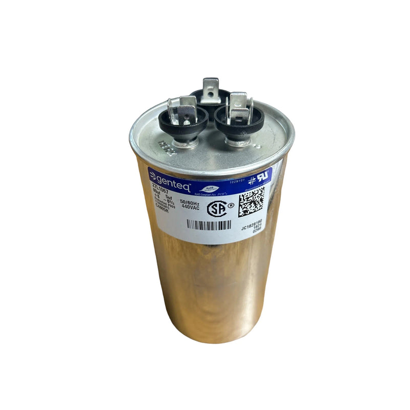 C4805R Genteq Dual Round Capacitor 440v 80+5MFD