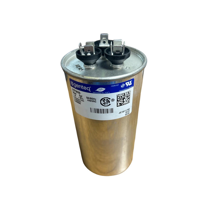 C4555R Genteq Dual Round Capacitor 440v 55+5MFD