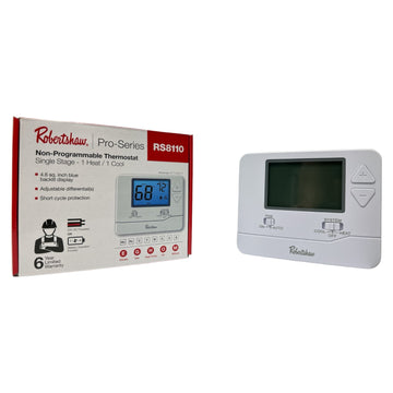 RS8110 Robertshaw Pro-Series Digital Thermostat Non-Programmable