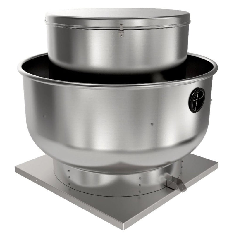 5BDU18DX Restaurant Upblast Commercial Roof Exhaust Fan Ventilator 30x30 Base 1/2 HP 3 Phase
