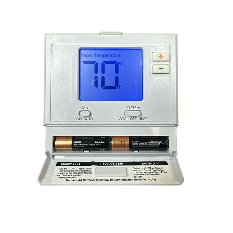 T701 Single Stage 1 Heat 1 Cool Non-Programmable