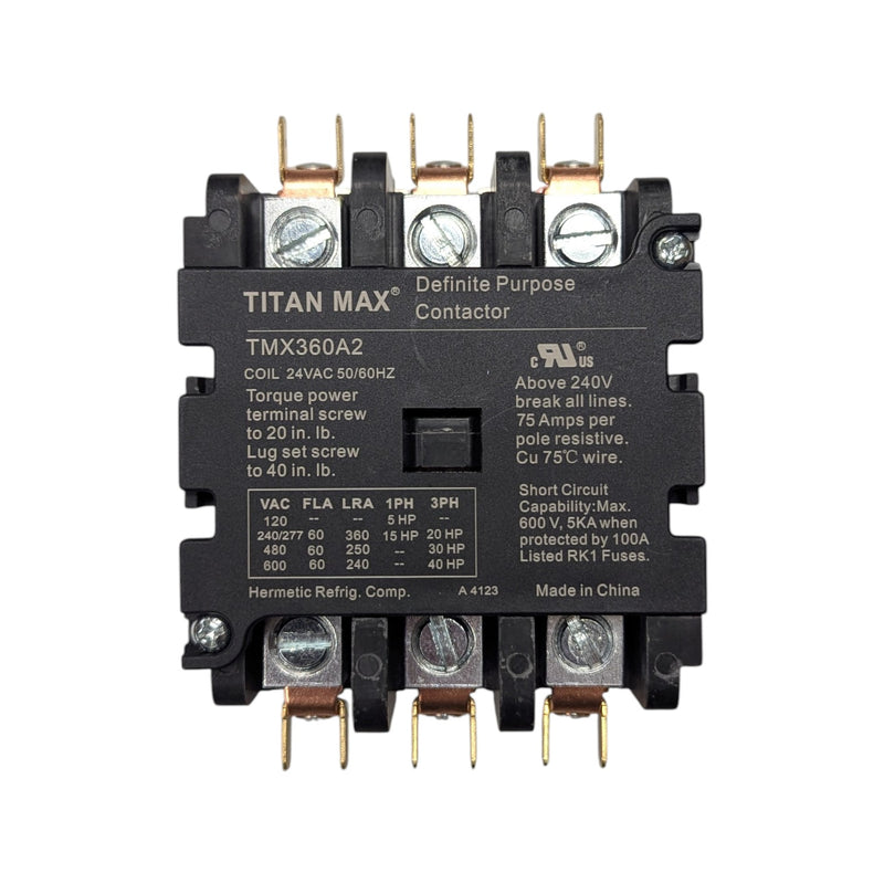 Packard Titan Max 3 Pole Contactor 60 Amps