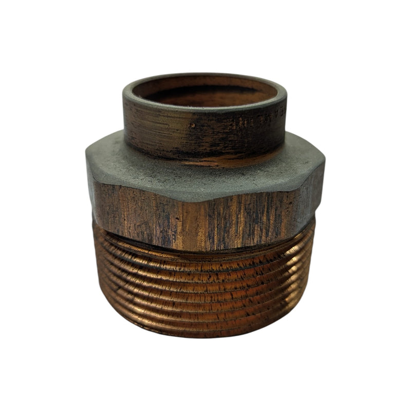 Copper Adapter 1-1/8" Solder to 1-1/2" Male Pipe Thread