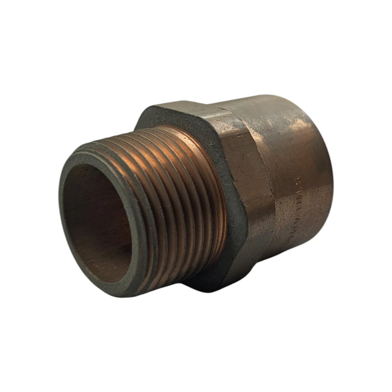 Wrot Copper Adapter 1-3/8" Solder to 1" Male Pipe Thread