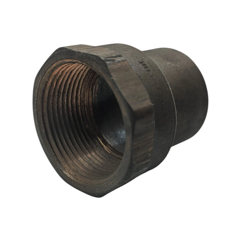 Wrot Copper Adapter 1 3/8" Solder to 1 1/4" Female Pipe Thread