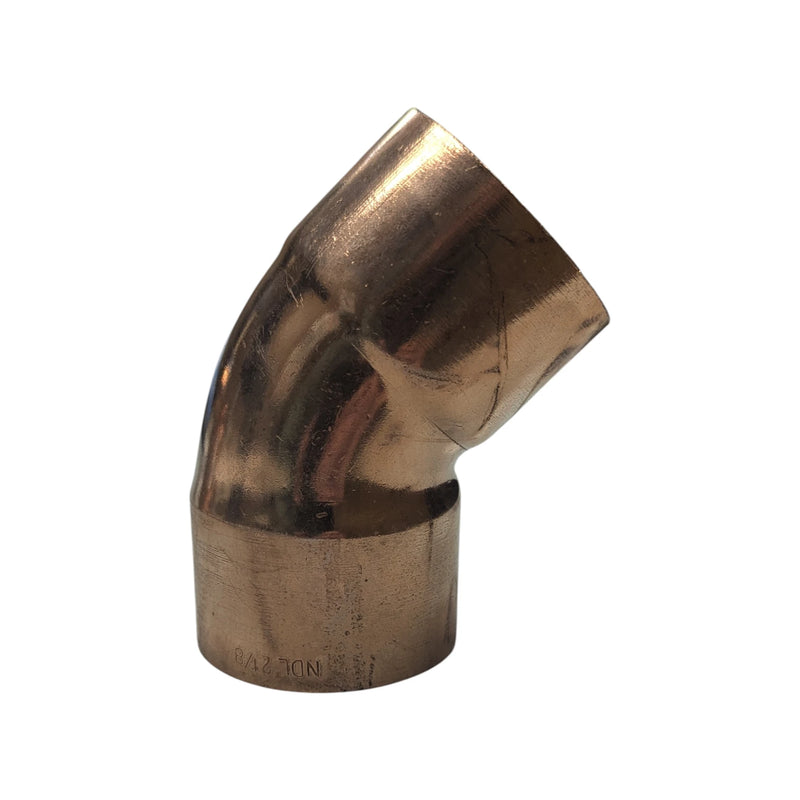 Wrot Copper Elbow 45° 2-1/8"