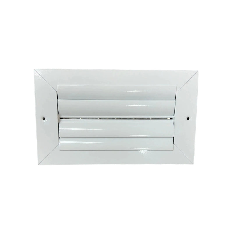 BondAire Aluminum White Ceiling Register 8x4 Adjustable Louver