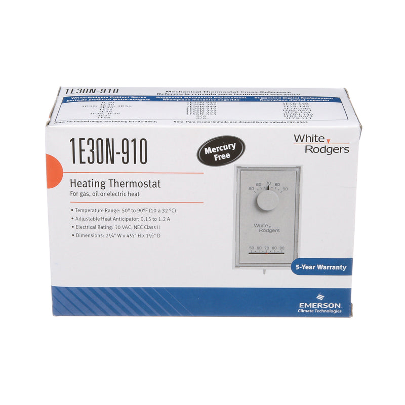 1E30N-910, Standard Mechanical Thermostats
