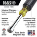 Klein Tools 646-5/16 5/16-Inch Nut Driver 6-Inch Hollow Shaft